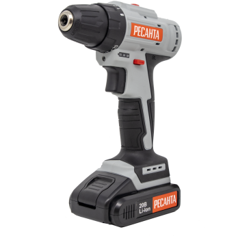 Дрель-шуруповерт аккумуляторная РЕСАНТА ДА-20-2ЛК-Б (2,0 А/ч) Дрель-шуруповерт аккумуляторная РЕСАНТА ДА-20-2ЛК-Б (2,0 А/ч)