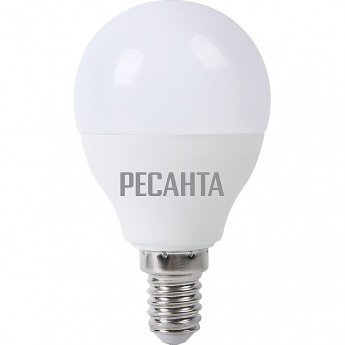Лампа светодиодная РЕСАНТА LL-R-G45-7W-230-3K-E14 Лампа светодиодная РЕСАНТА LL-R-G45-7W-230-3K-E14