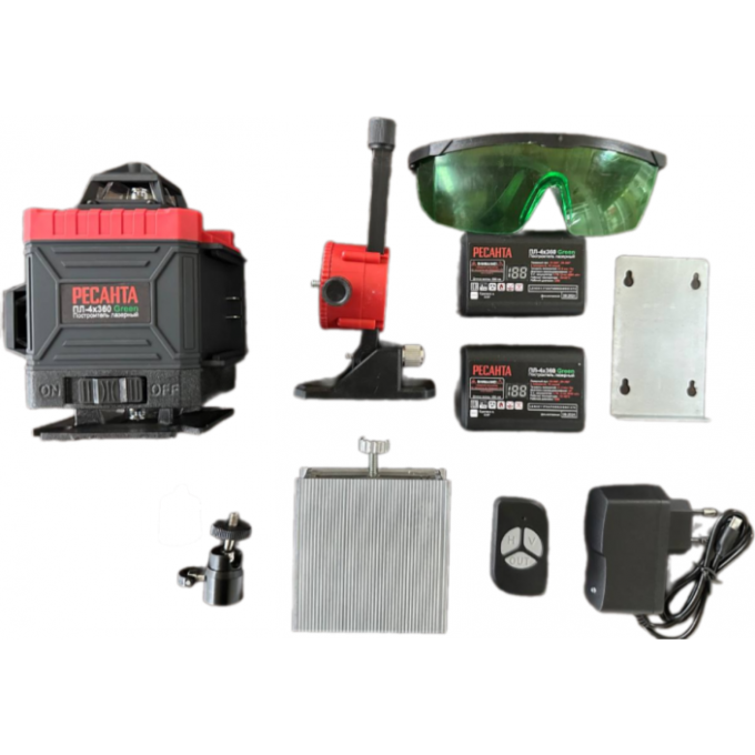 Построитель лазерный РЕСАНТА ПЛ-4Х360 Green 61/10/544
