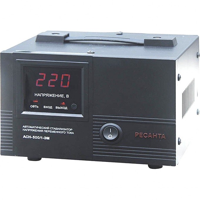 Стабилизатор напряжения РЕСАНТА АСН-500/1-ЭМ 63/1/1