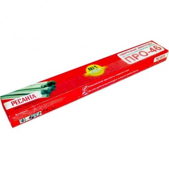 Сварочный электрод РЕСАНТА ПРО-46 Ф3,0 Пачка 3 кг Сварочный электрод РЕСАНТА ПРО-46 Ф3,0 Пачка 3 кг